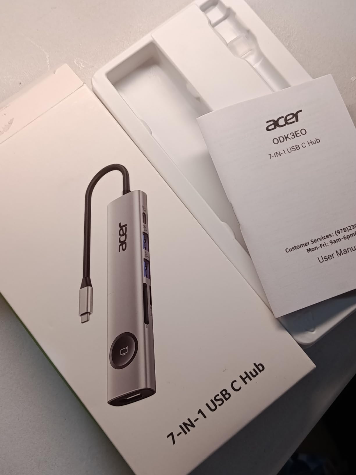 Acer USB-C Docking Station Dual Monitor, 9-in-1 Laptop Dock with 2 HDMI | Laptop Docking Station with 4K@60Hz HDMI, USB A&C 3.0, SD/Micro SD, 100W PD Compatible with Acer/Dell XPS/HP/Mac (0.65FT) customer photo 1
