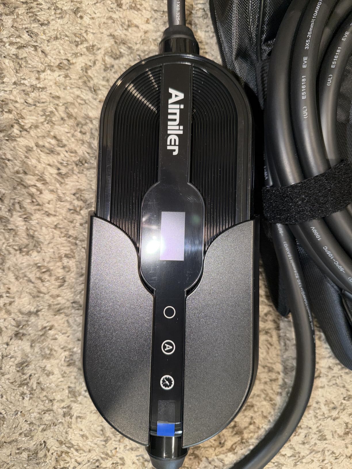 AIMILER Level 2 Electric Vehicle (EV) Charger (WiFi APP/Plug-Play), 40A, 25ft Cable ETL Certified, 220V-240V NEMA 14-50P Plug EVSE w/ J1772 Connector, Portable EV Car Charging Stations (Jet) customer photo 2