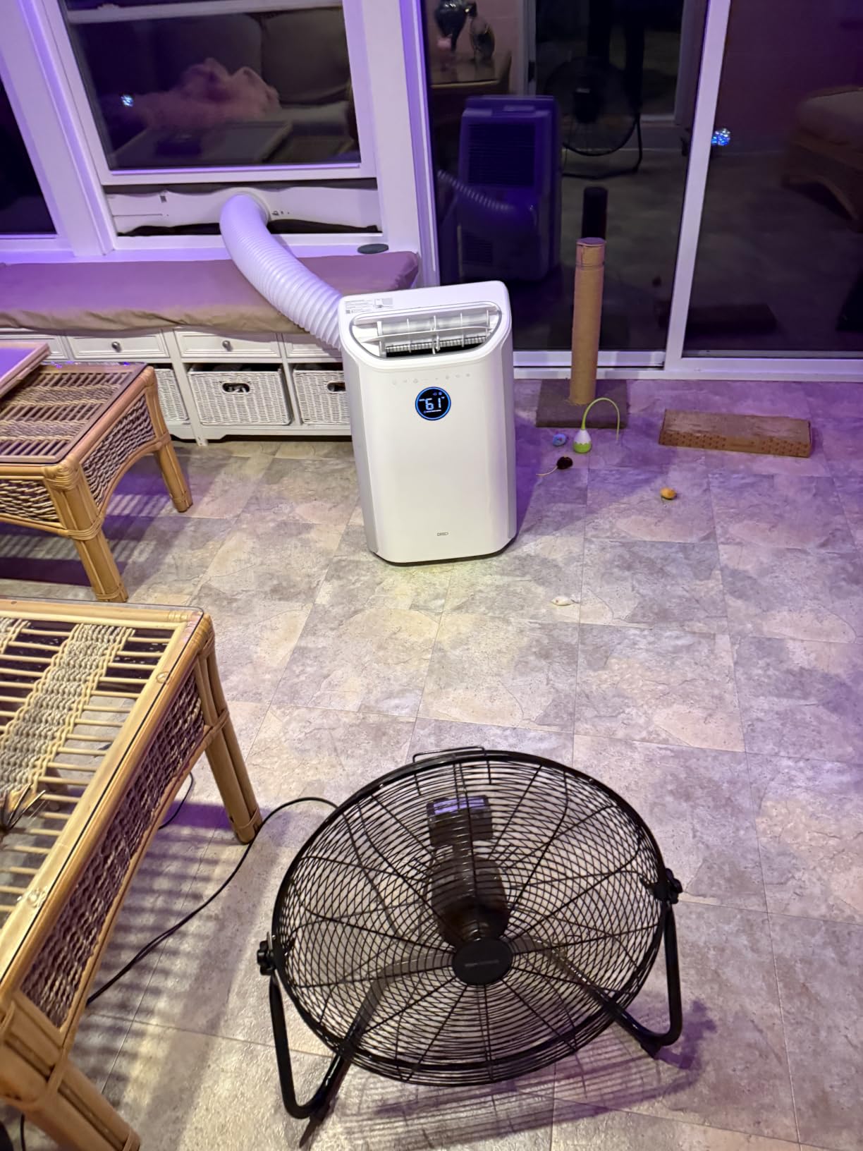 DREO Portable Air Conditioner 318S, 8000 BTU ASHRAE (5000 BTU DOE) Smart AC Unit for Bedroom with Drainage-free Cooling, Fan & Dehumidifier 3 in 1, APP/Voice/Remote, Quiet Standing AC for Room Indoors customer photo 2