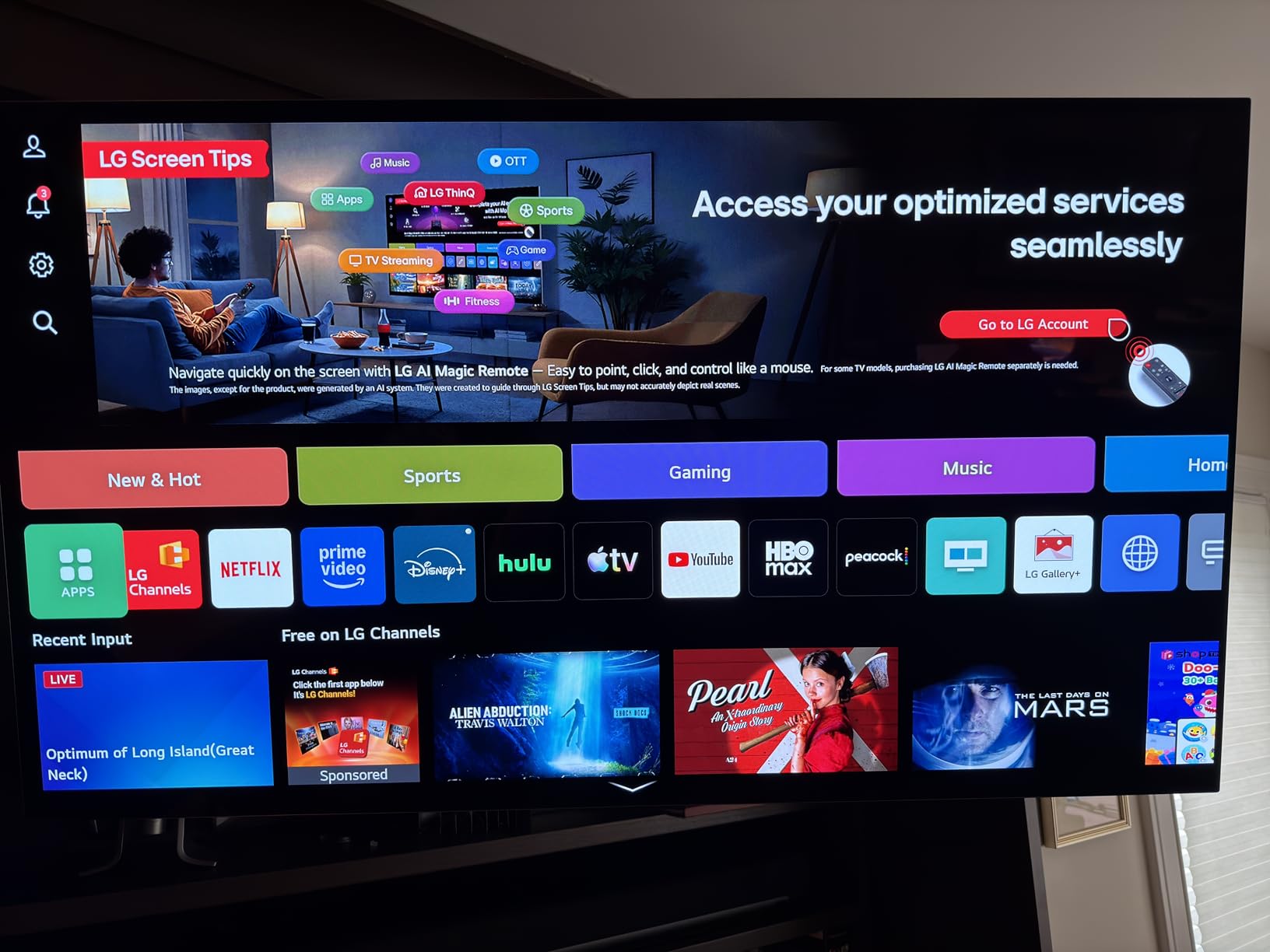 LG 55-Inch Class OLED evo AI 4K C5 Series Smart TV w/Dolby Atmos, Dolby Vision, HDR10, AI Super Upscaling 4K, Filmmaker Mode, Wow Orchestra, Alexa Built-in (OLED55C5PUA, 2025) customer photo 1