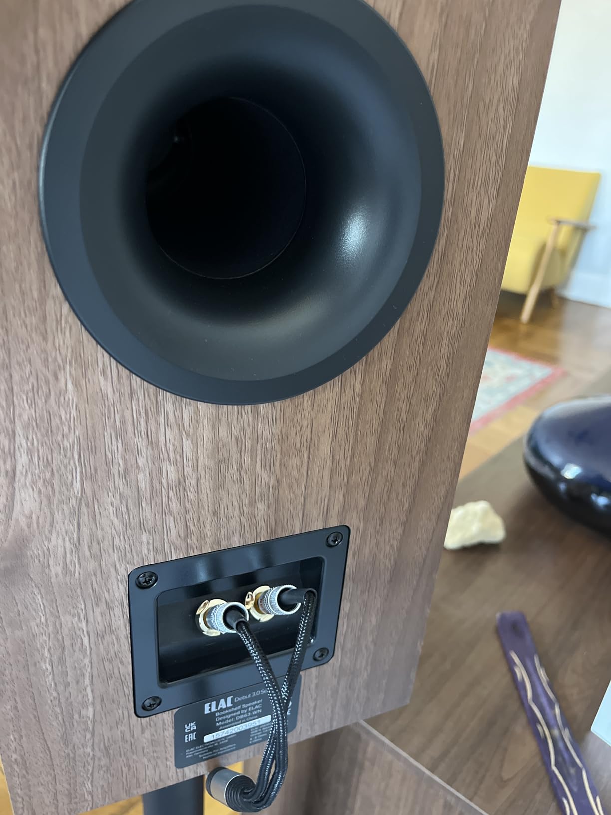 ELAC Debut 3.0 DB53-WN Bookshelf Speakers, Walnut (Pair) - 1
