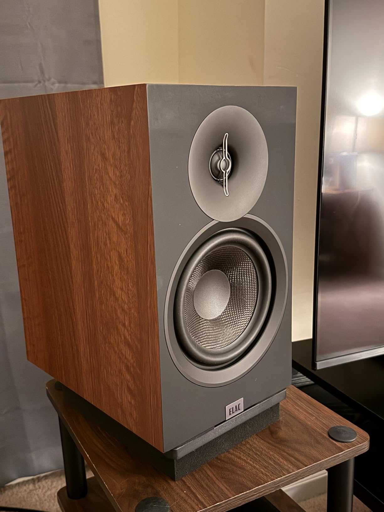 ELAC Debut 3.0 DB53-WN Bookshelf Speakers, Walnut (Pair) - 1