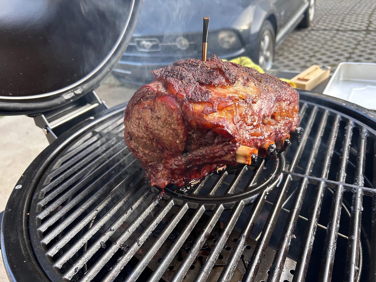 Brand-Man Steel Kamado Charcoal Grill and Smoker | 22