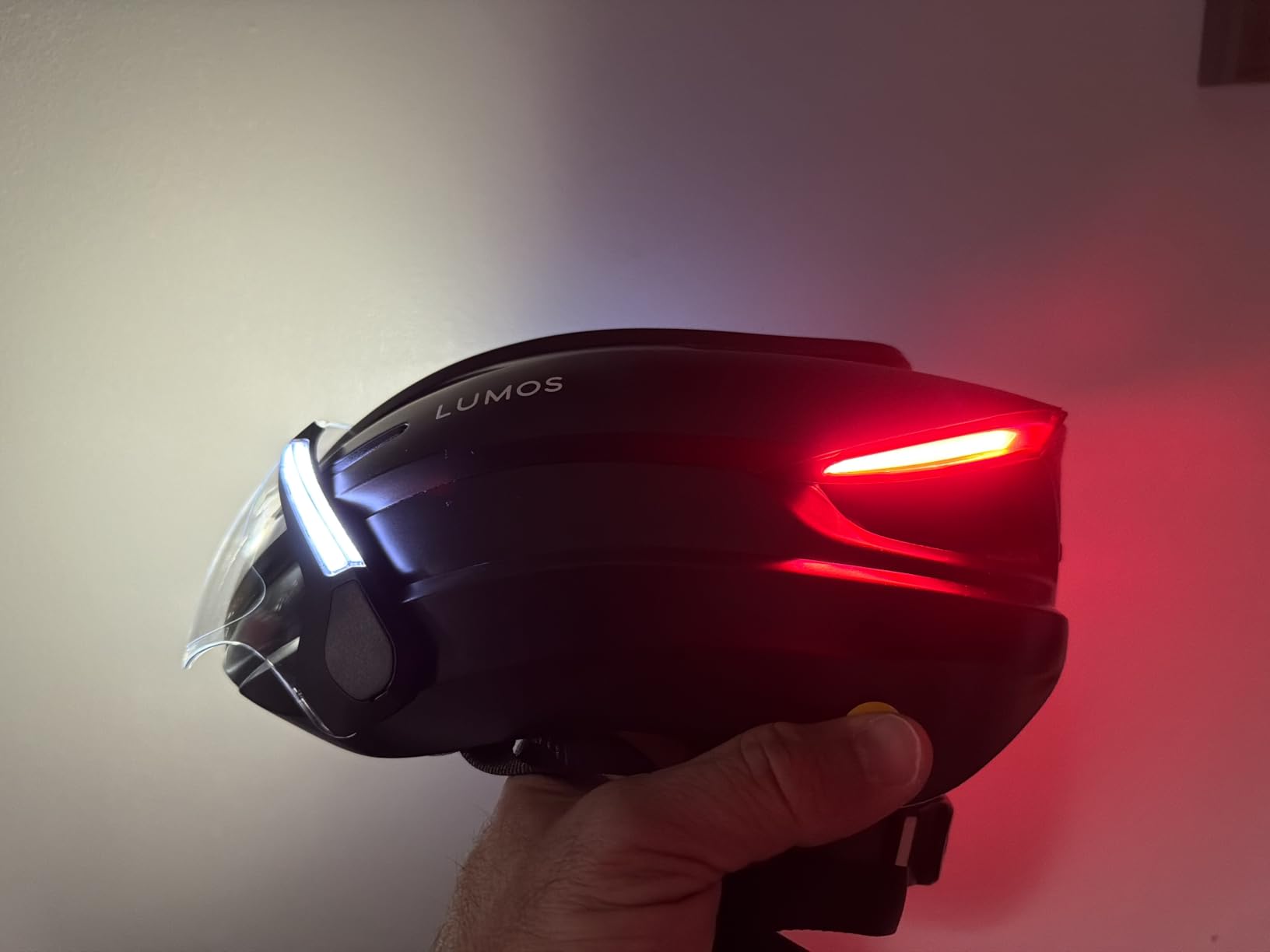 Lumos Ultra E-Bike Smart Helmet | NTA 8776 Certified | Front & Rear LED Lights | Retractable Face Shield | App Controlled | EBike, Scooter, Cycling, Bicycle | Adults, Men Women customer photo 2
