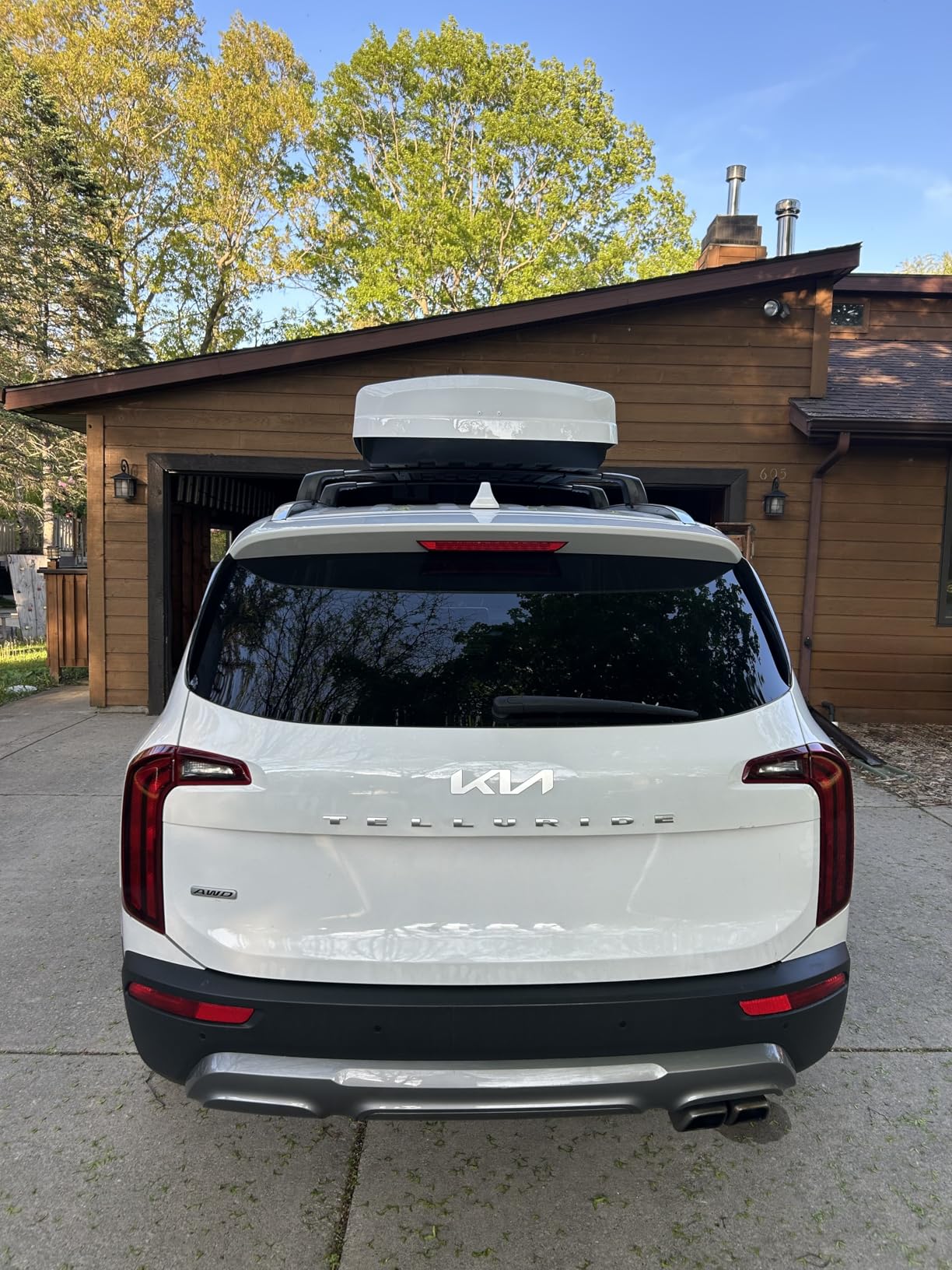 Rooftop Cargo Box, 13 Cubic Ft, Grey | Heavy-Duty Weather-Resistant Hard-Shell Roof Storage Box customer photo 1