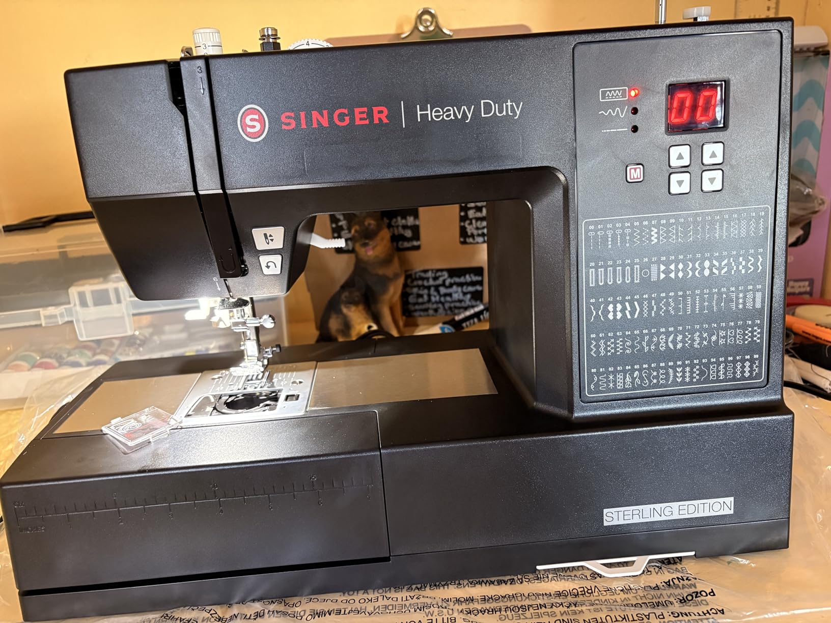 SINGER Heavy Duty 6600C Sterling Computerized Sewing Machine, 100 Stitches, 60% More Power customer photo 1
