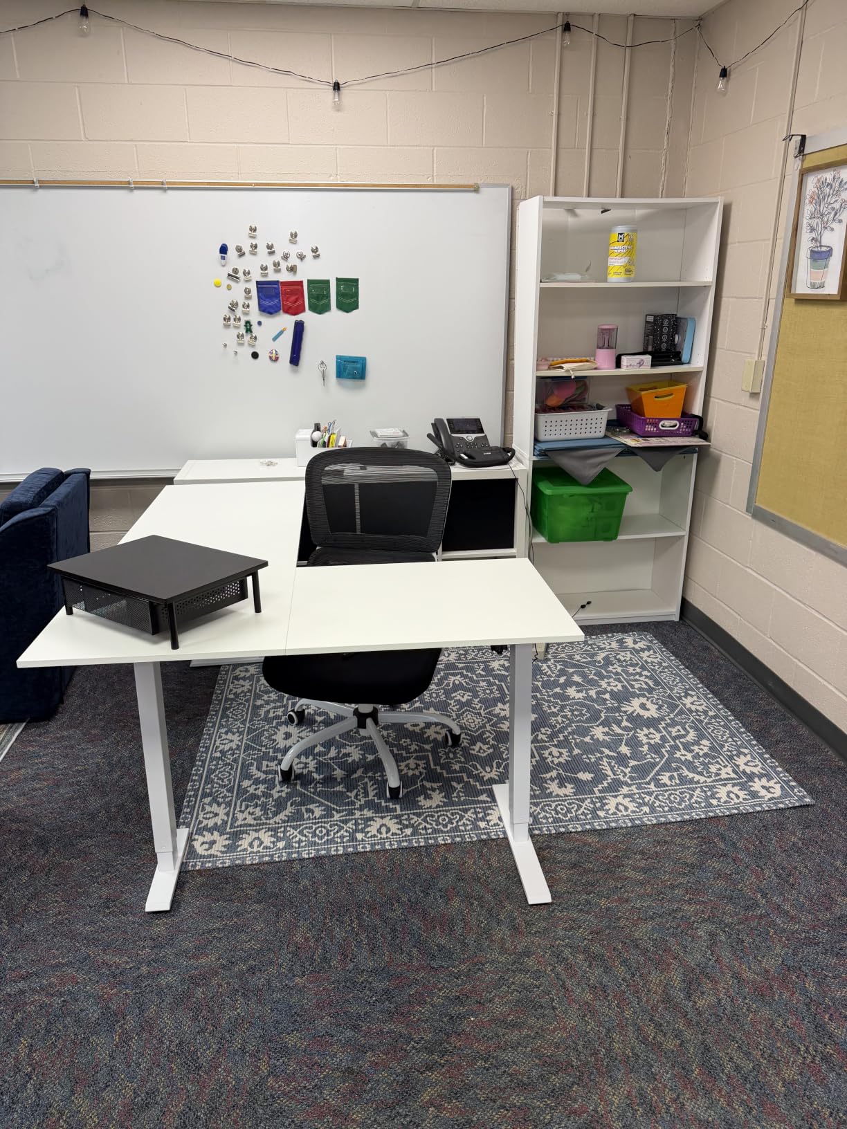 Casaottima 63 Inch L Shaped Electric Standing Desk, Home Office, White | Reversible Corner Desk with Height Adjustment, Ergonomic Sit Stand Table for Home Office, Computer Workstation customer photo 1