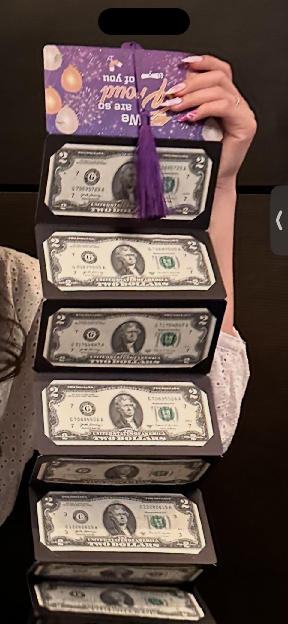 Graduation Gifts, Graduation Money Holder with 10 Bill & Card Slots and Envelope, Congratulation Cash Gift Card Holder for College Graduates 2026 customer photo 1