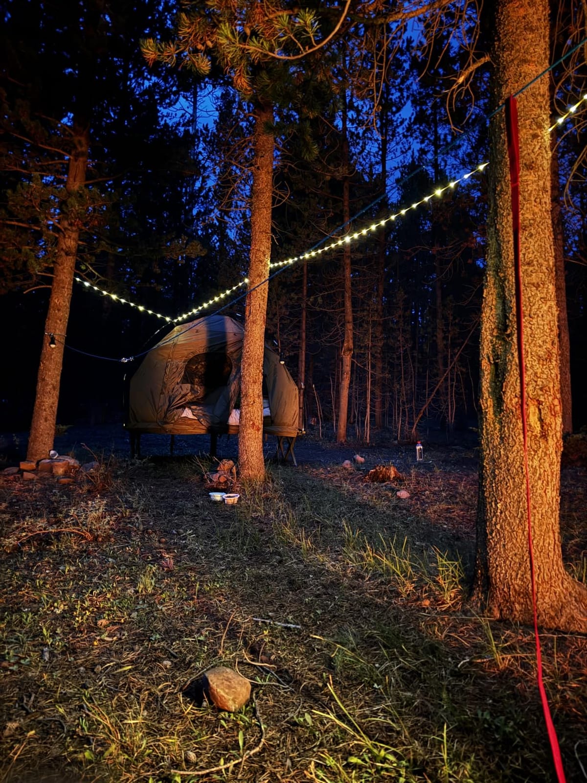 Camping String Lights, 32.8FT Rechargeable with Storage Reel, 8 Modes | Quick Storage Rechargeable Tent Light, Waterproof Hanging LED Design for Awning Patio Indoor Outdoor Decor Camping Essentials customer photo 2