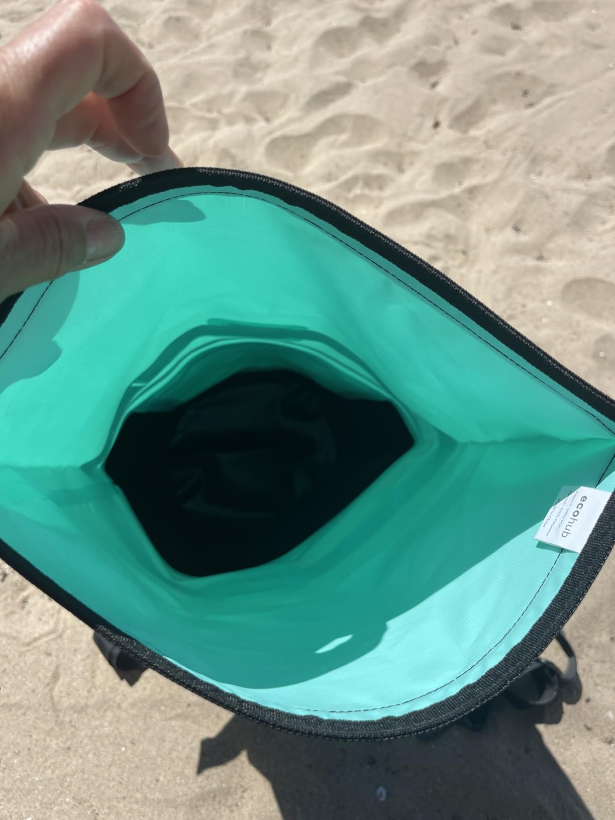 ECOHUB Waterproof Dry Bag for Women Men, 5L/10L/20L Roll Top Lightweight Dry Storage Bag Backpack for Travel Kayaking Hiking Floating with Waterproof Phone Case, Green customer photo 2