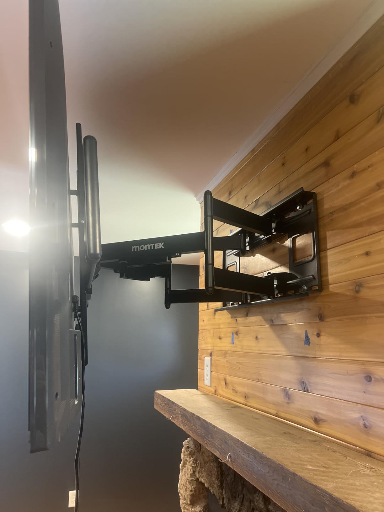 monTEK Heavy Duty Full Motion TV Wall Mount for 60-120 Inch Extra Large TVs customer photo 1