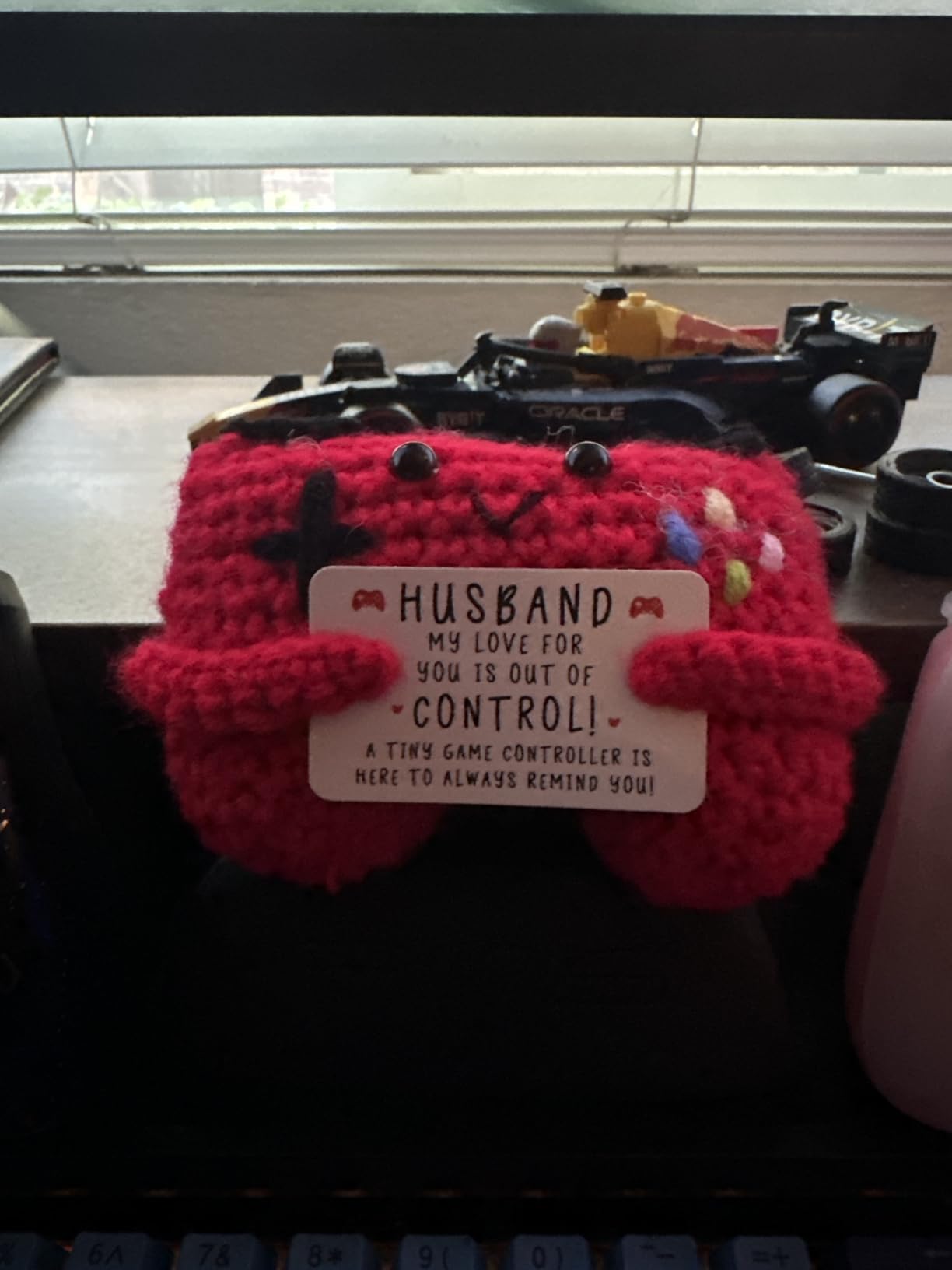 Gamer Gifts for Teen Boy, Positive Crochet Controller Gifts for Son Boyfriend Birthday, Gamer Gift for Teenage Boy, Boy Room Decor, Gaming Accessories for Kids Christmas customer photo 2