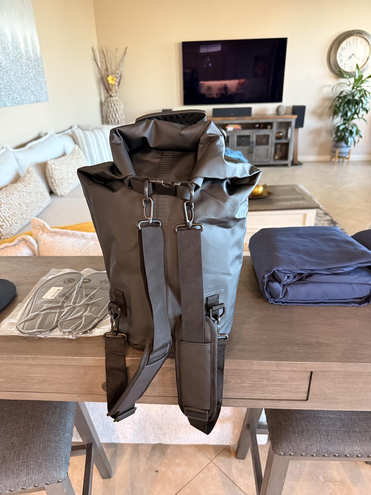 STOVER 5/10/25/30/40L Waterproof Dry Backpack & Phone Case- Large Floating Dry Bag for Kayaking, Travel, Hiking, Fishing, Camping, Motorcycles & Beach, Heavy-Duty Roll Top Men/Women (Teal) customer photo 2