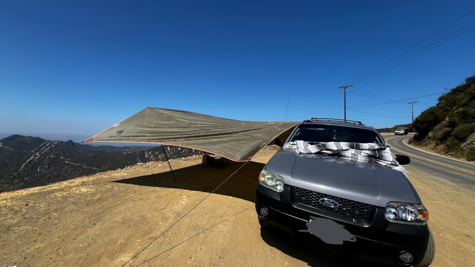 GEERTOP Car Side Awning 19 x 11 FT, Waterproof Camping Vehicle Shelter, Fits SUV, Truck, Van & Jeep customer photo 1