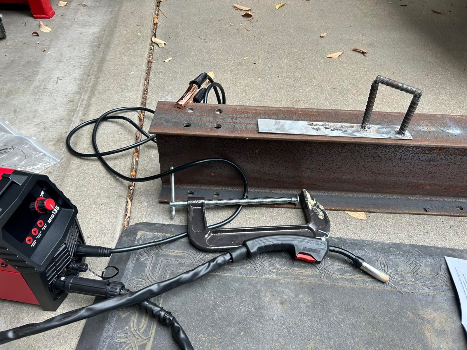ARCCAPTAIN 135A Flux Core MIG Welder 110V 3-in-1 Gasless MIG Stick Lift TIG | Clear Dispaly, Beginner Friendly, Synergy Control, 2T 4T, Wire Feed Welder, Portable for Home Repair, DIY, Metalworking Tool customer photo 1