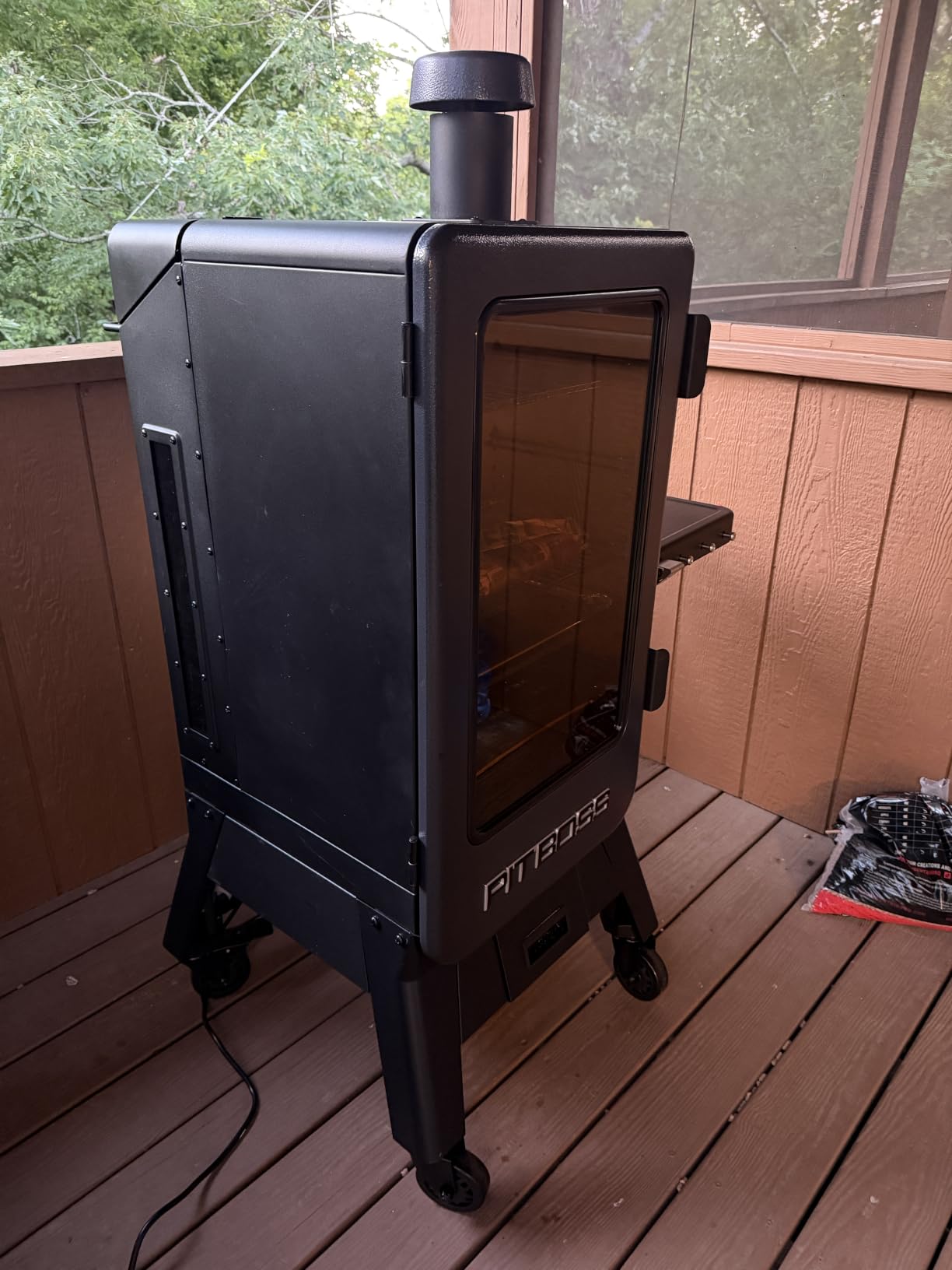 Pit Boss Navigator 6-Series WiFi & Bluetooth Wood Pellet Vertical Smoker with LCD Digital Controller, 2,224-Sq. In. 5-Rack Cooking Space, 130°F to 420°F Temp Range, Meat Probe, 75 lb. Pellet Hopper customer photo 1
