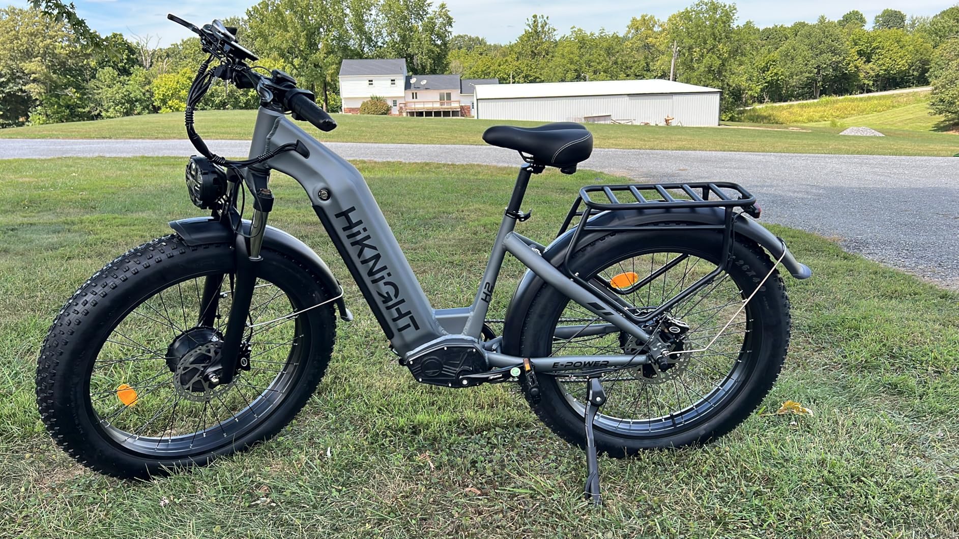 Dual Motor Electric Bike for Adults 4000W Peak 52V 20AH Battery E-Bike | Step-Through Aluminum Frame, Dual Hydraulic Brake, Lockable Front Suspension, 26