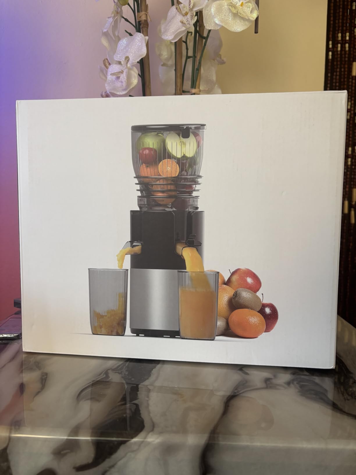 Godspeeds 6-inch Chute Cold Press Juicer Machine | Whole-fruit slow juicer cuts prep time & high juice yield & Quick-release parts for easy cleanup, 10-year warranty customer photo 1