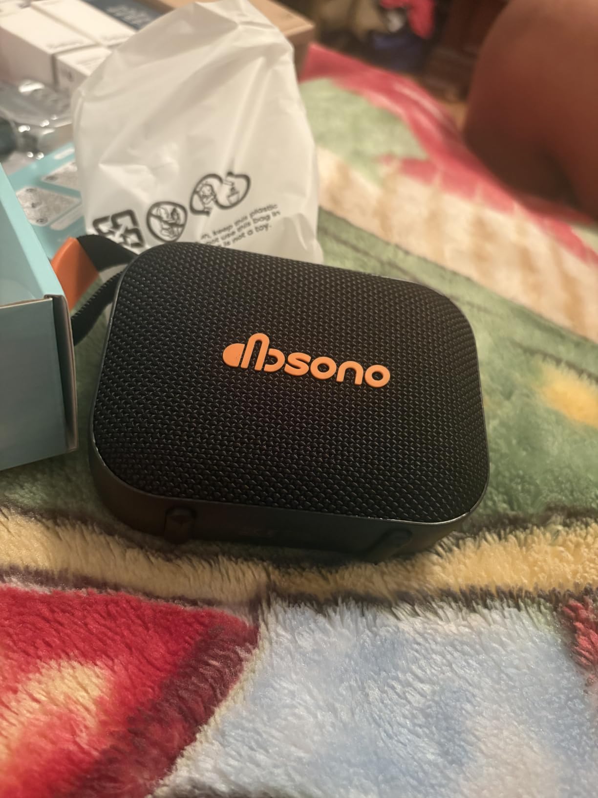 Portable Bluetooth Speaker Line-in Support: IPX5 Waterproof HD Sound Up to 24H Playtime, TWS Pairing, LED Light, Outdoor Speaker for Beach/Pool/Travel, Back to School Gifts for Adult Teen-Black customer photo 2