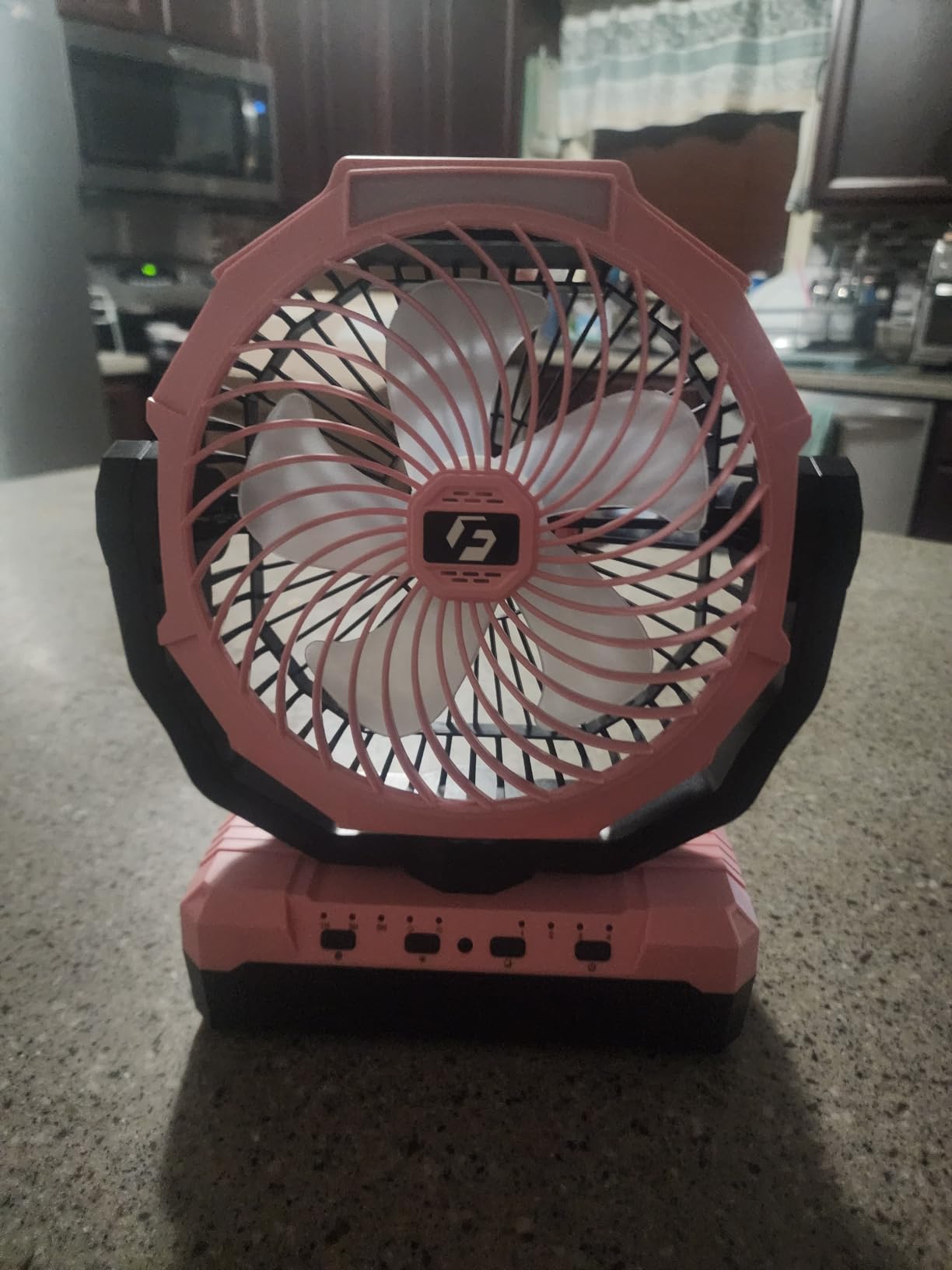 FRIZCOL 3-in-1 Camping Fan - Portable Fans Rechargeable - 24000mAh Battery Powered Fan with Light & Remote for Indoor, Outdoor, Tent, Travel, Fishing, Jobsite, Gifts for Men Dad Him - Black customer photo 1