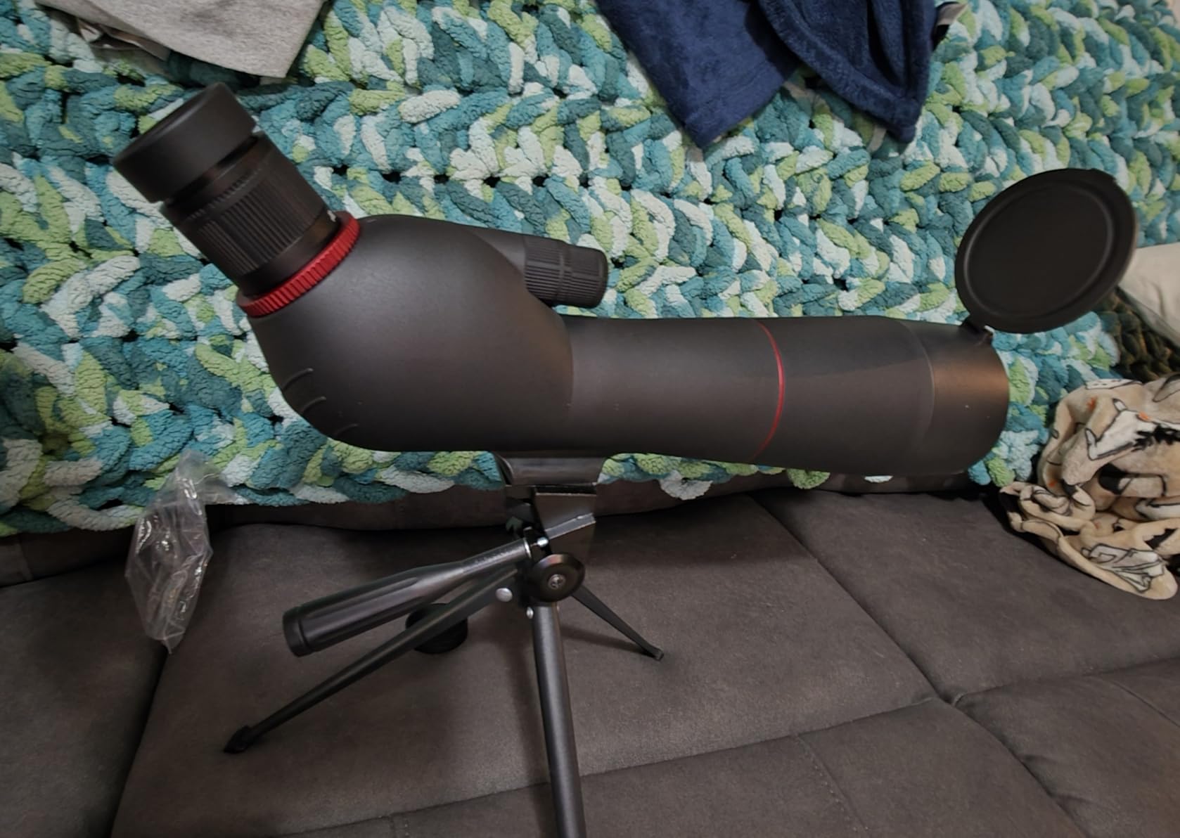 Gosky HorizonGo Spotting Scope (20-60x85) with Tripod - Phone Adapter | Dual Focusing Long Range Spotter Scope with BAK4 Prism Waterproof for Bird Watching, Wildlife Scenery customer photo 2