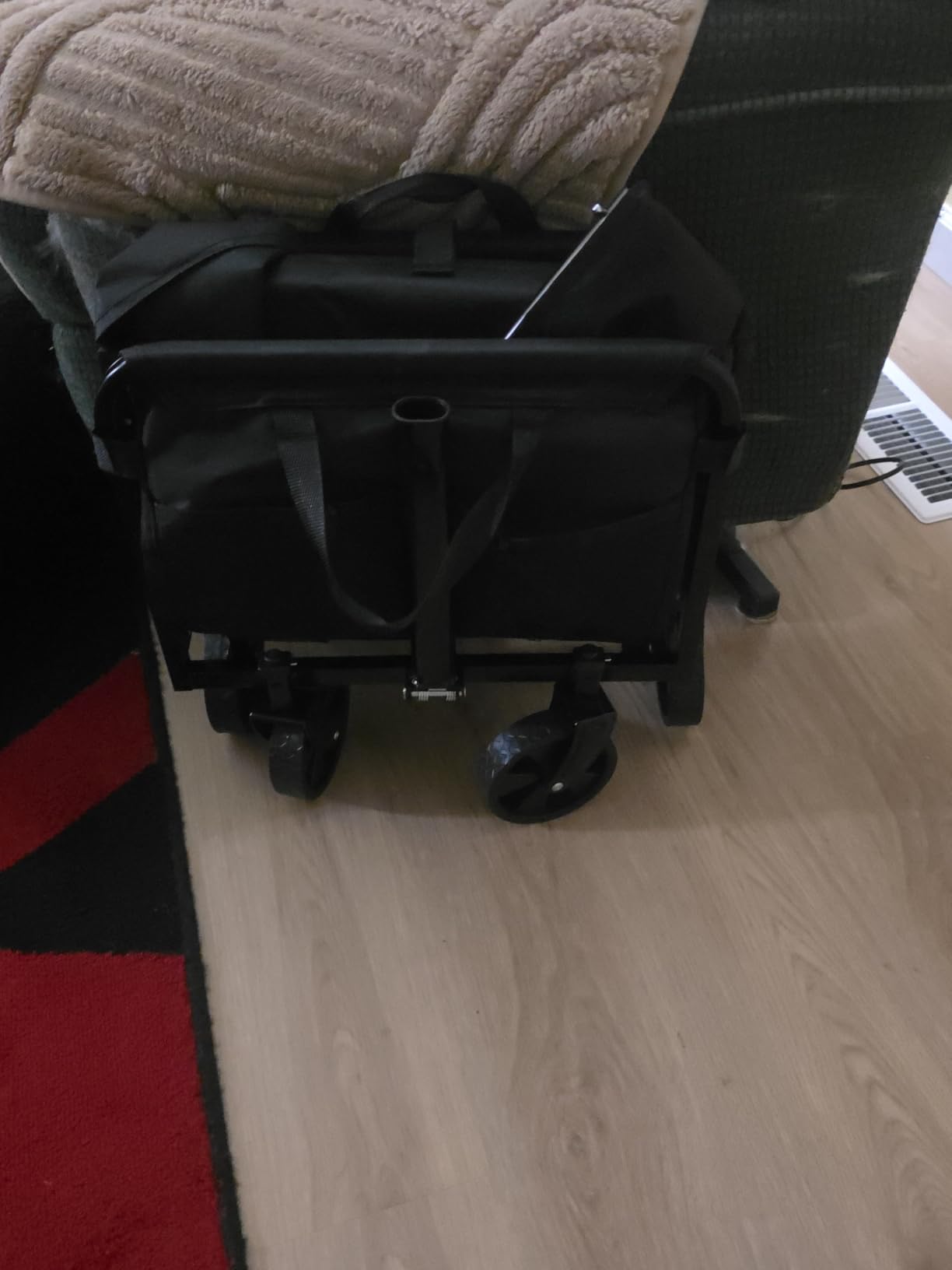 Collapsible Wagon Cart with Wheels Foldable, 360 Lbs Heavy Duty Folding Utility Wagon - Portable All Terrain Grocery Cart for Groceries/Shopping/Outdoor/Camping/Fishing/Sports customer photo 1