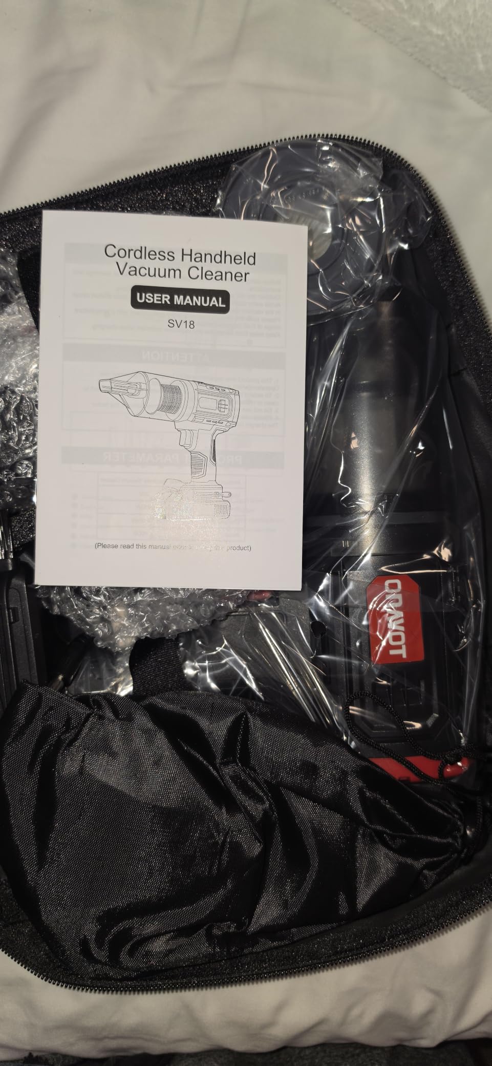 Car Vacuum Cordless, 35000PA Strong Suction Handheld Vacuum with 2 Detachable Batteries, 60Min Runtime Portable Vacuum Cleaner for Car Detailing customer photo 1