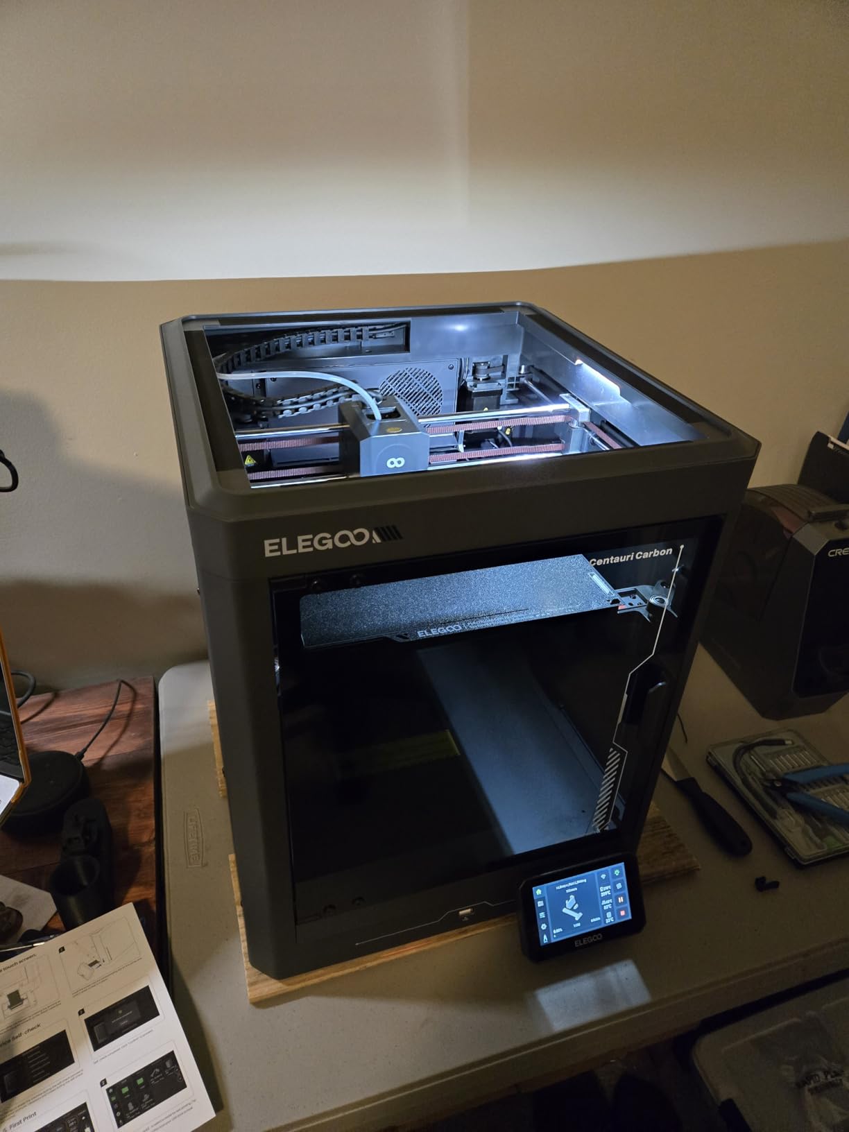 ELEGOO Centauri Carbon 3D Printer, CoreXY 500mm/s High Speed Printing with Auto Calibration, 320°C Nozzle and Built-in Camera, Ready to Print Out of the Box, 256x256x256mm Printing Size customer photo 1