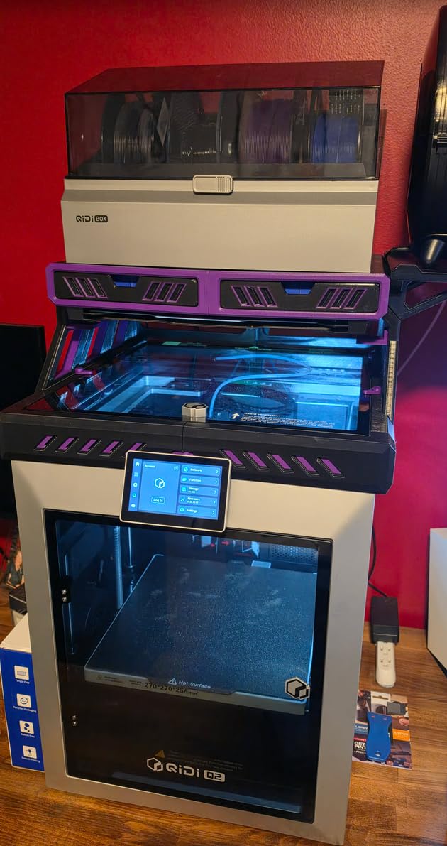 QIDI Q2 3D Printer, 65℃ Heated Chamber and 370℃ Nozzle Unlock PPS-CF | ultra air filtration, 600mm/s high speed, AI camera, full auto leveling, 270x270x256mm build volume, unbox to print in 10 min customer photo 1