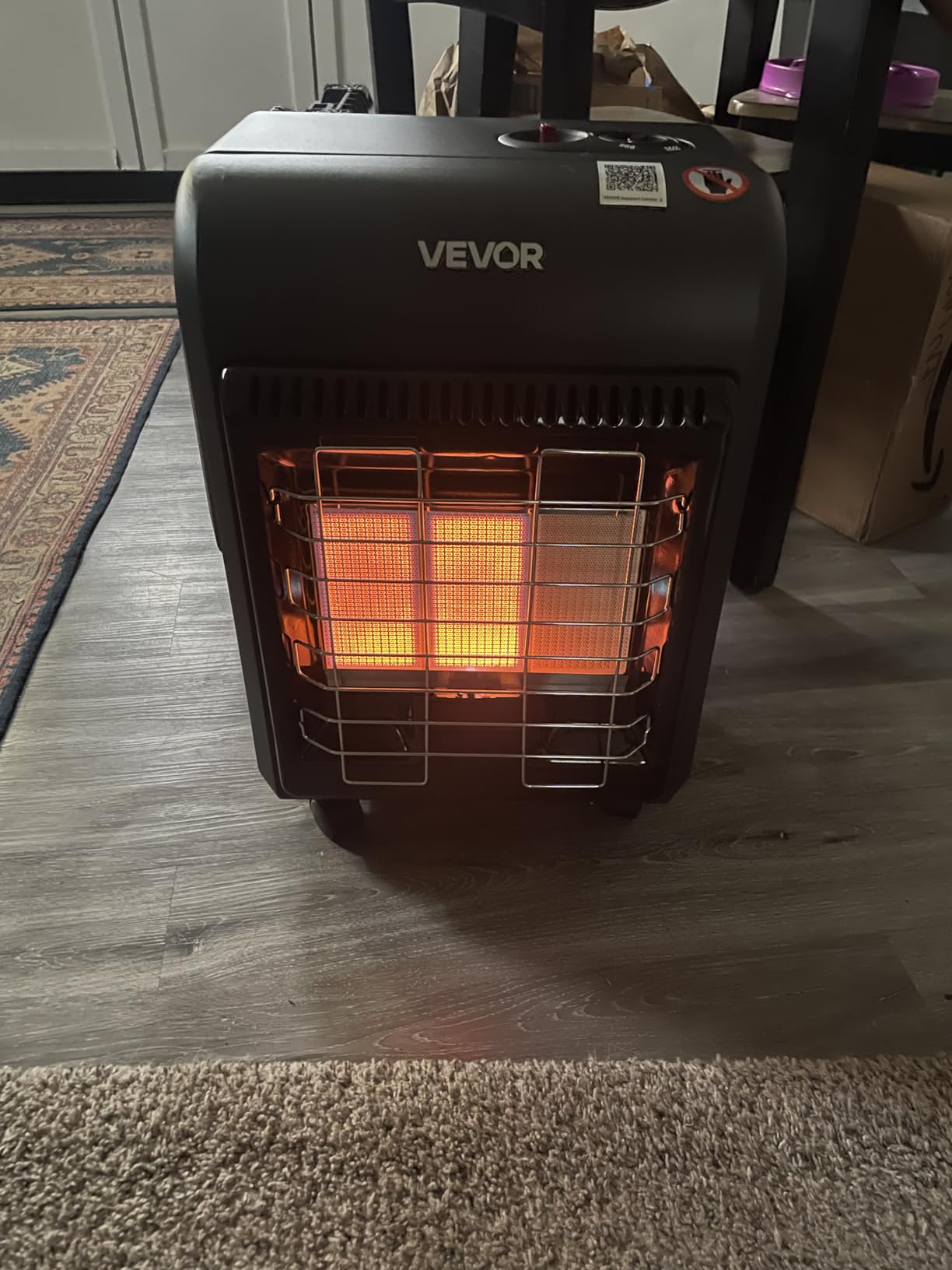 VEVOR Propane Heater, 6000 to 18000 BTU Propane Cabinet Heater with 3 Modes Temp Settings customer photo 1