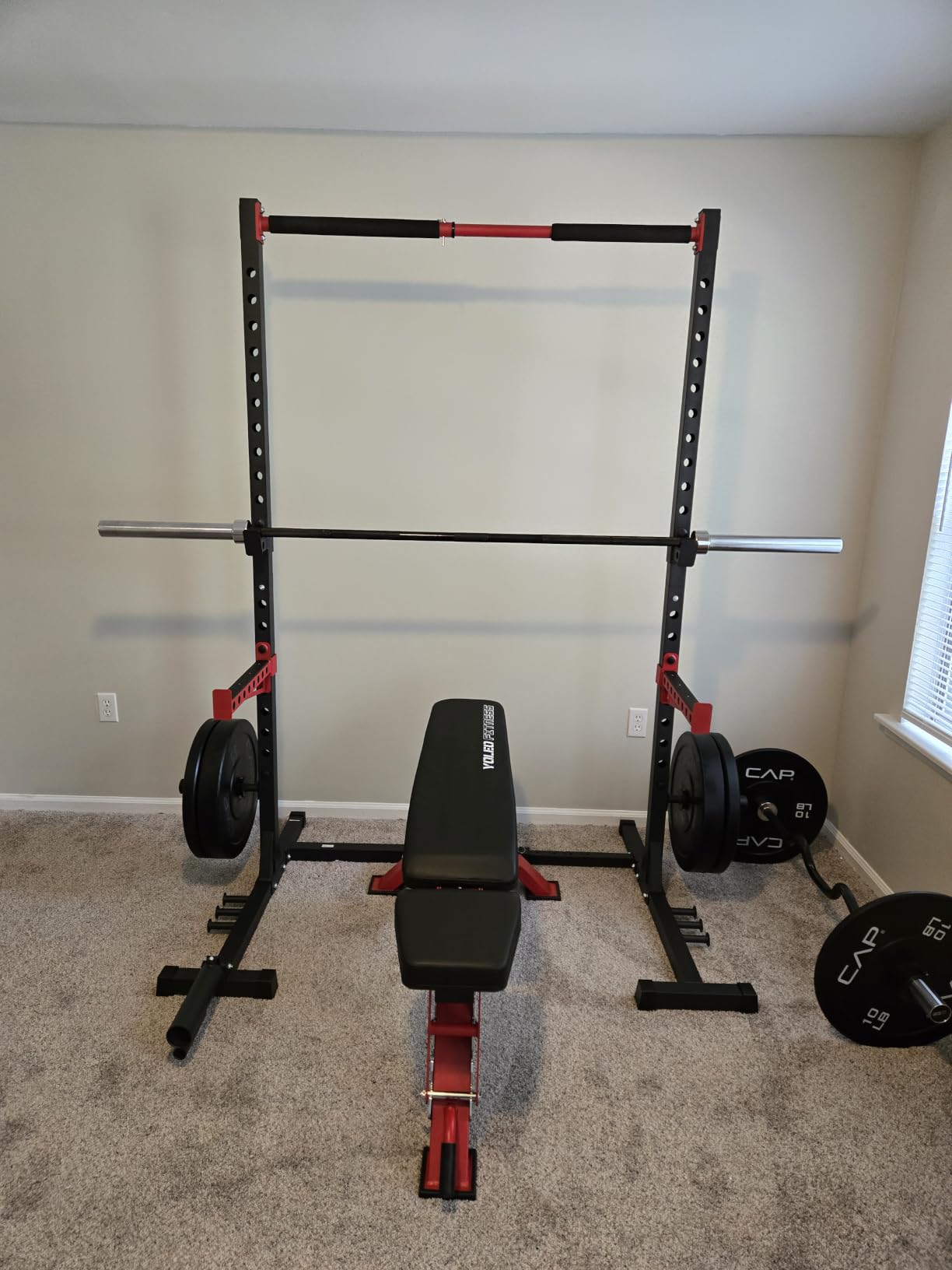 YOLEO Commercial Adjustable Weight Bench 2315LB ASTM Certified - 80% Pre-Assembled Heavy Duty Workout Bench for Home Gym customer photo 1