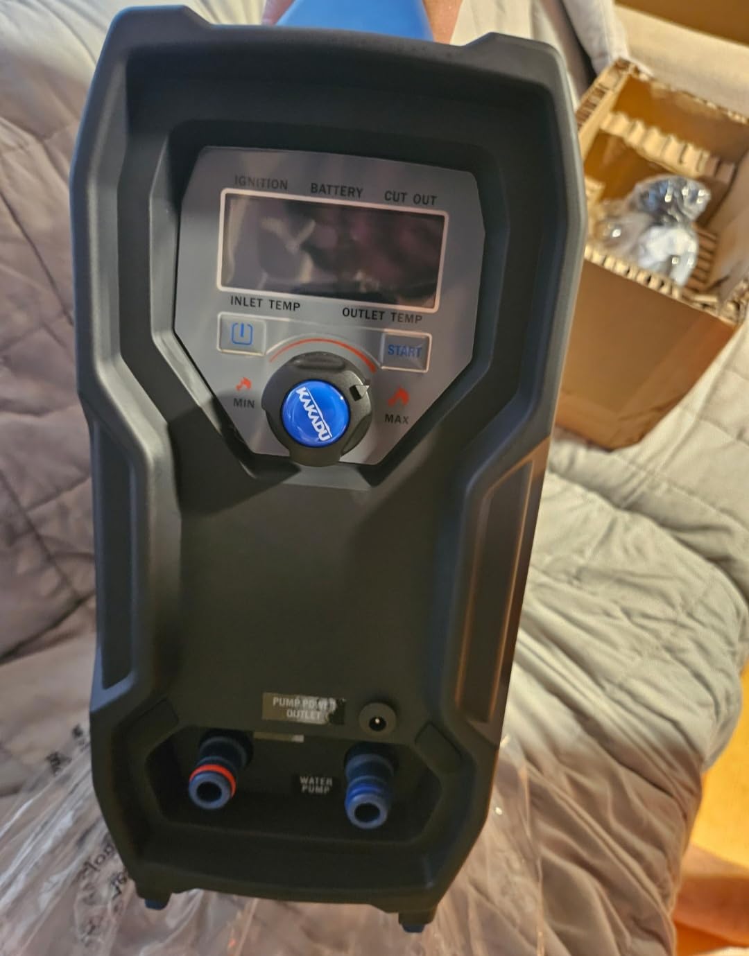 Kakadu Portable Camping Outback Shower, Instant Hot Water for Outdoor Use - Slimline Design, Rechargeable Lithium Battery, Adjustable Shower Head, Slim Pump, Digital Display customer photo 1
