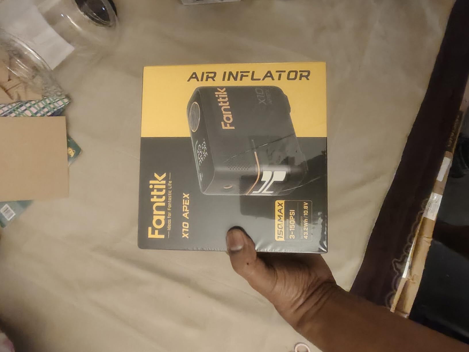 Fanttik X10 APEX Heavy Duty Tire Inflator Portable Air Compressor, 150 PSI 35s Fast Inflation Cordless Air Compressor with Digital Pressure Gauge, Handed Inflator Pickup, MPV, SUV, Motorcycles customer photo 1
