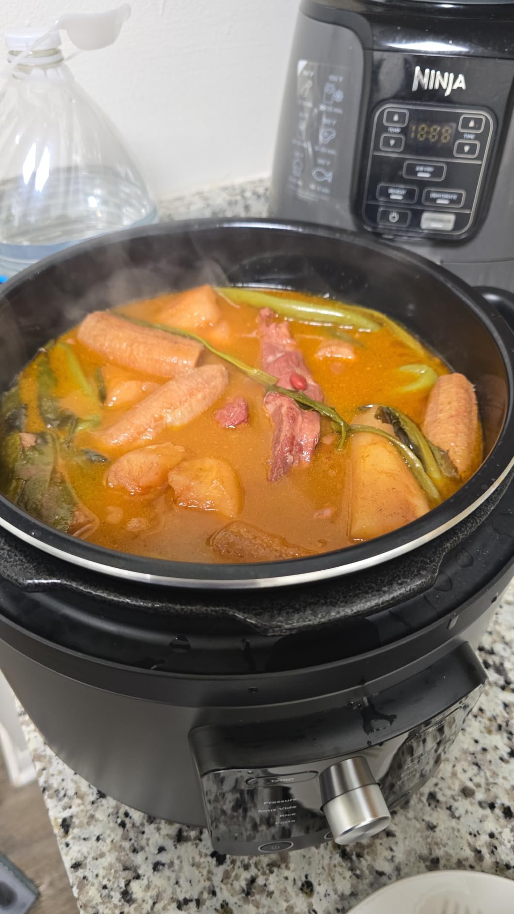 Ninja HyperHeat 9-in-1 Electric Pressure Cooker | 6.5 Qt Multi Cooker with Sear/Saute, Slow Cooker, Rice Cooker, Sous Vide | 1200W | Fast Cooking, PFAS-Free Pot | Stone Purple | PC201SP customer photo 2