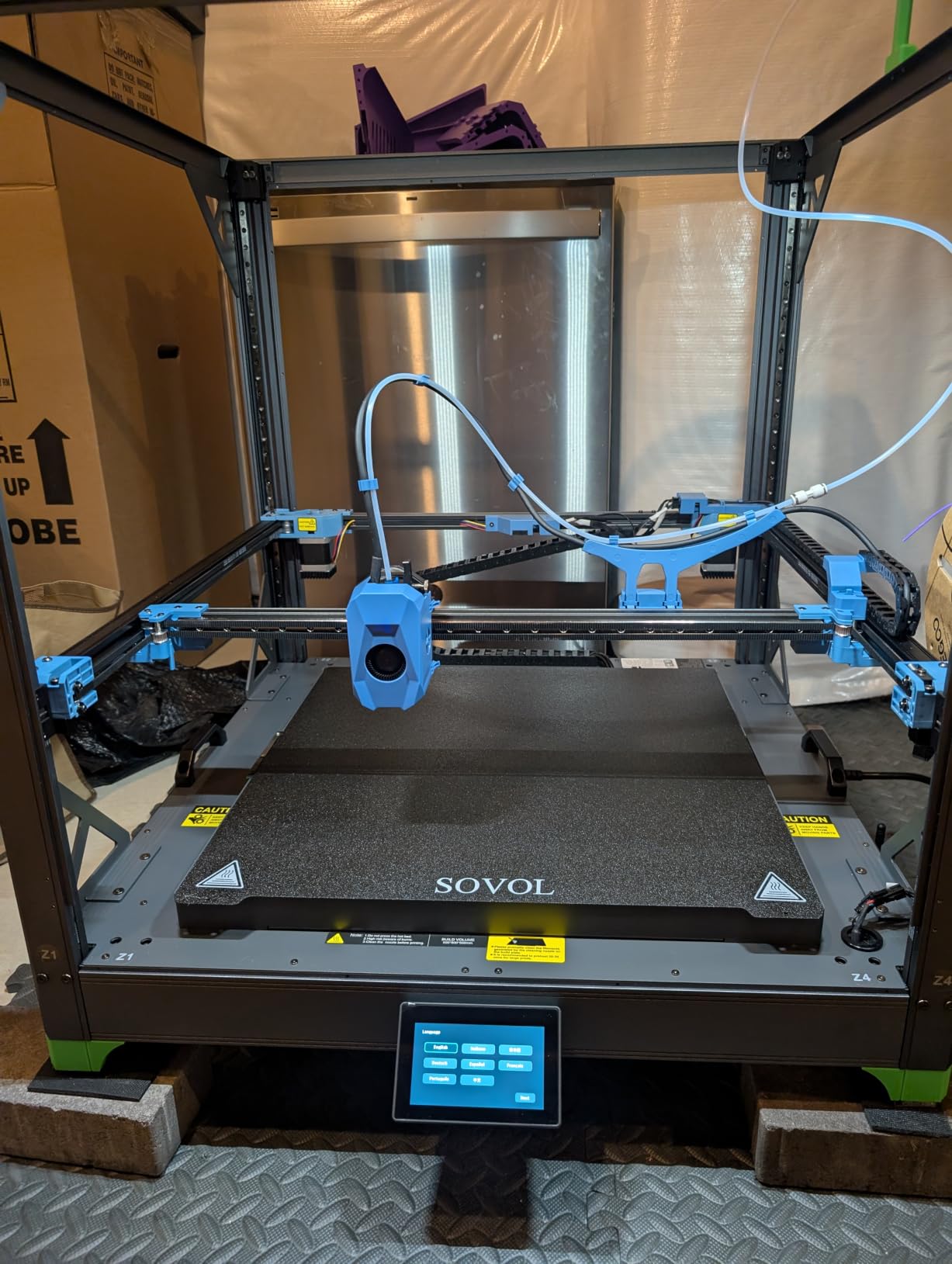 Sovol SV08 MAX CoreXY 3D Printer, Voron 2.4 700mm/s High Speed 3D Printers, Open Source with Eddy Current Sensor Leveling, XYZ Full Linear Rails and Camera, Larger Build Volume 19.7x19.7x19.7in customer photo 2