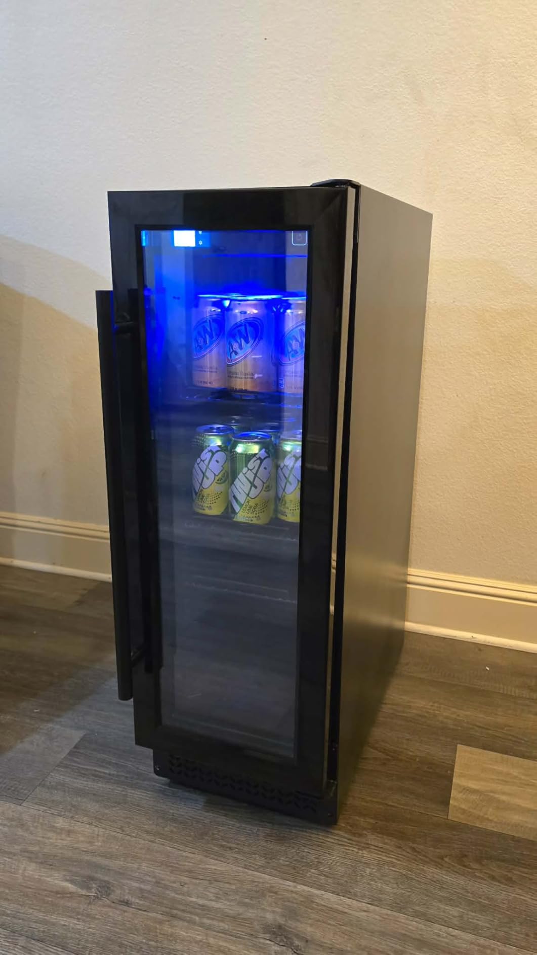 24 Inch Wine Fridge, 177 Bottle Dual Zone Wine Cooler with Glass Door Built-in or Freestanding, Wine Cellar Compressor Quick Cooling & Low Noise customer photo 1