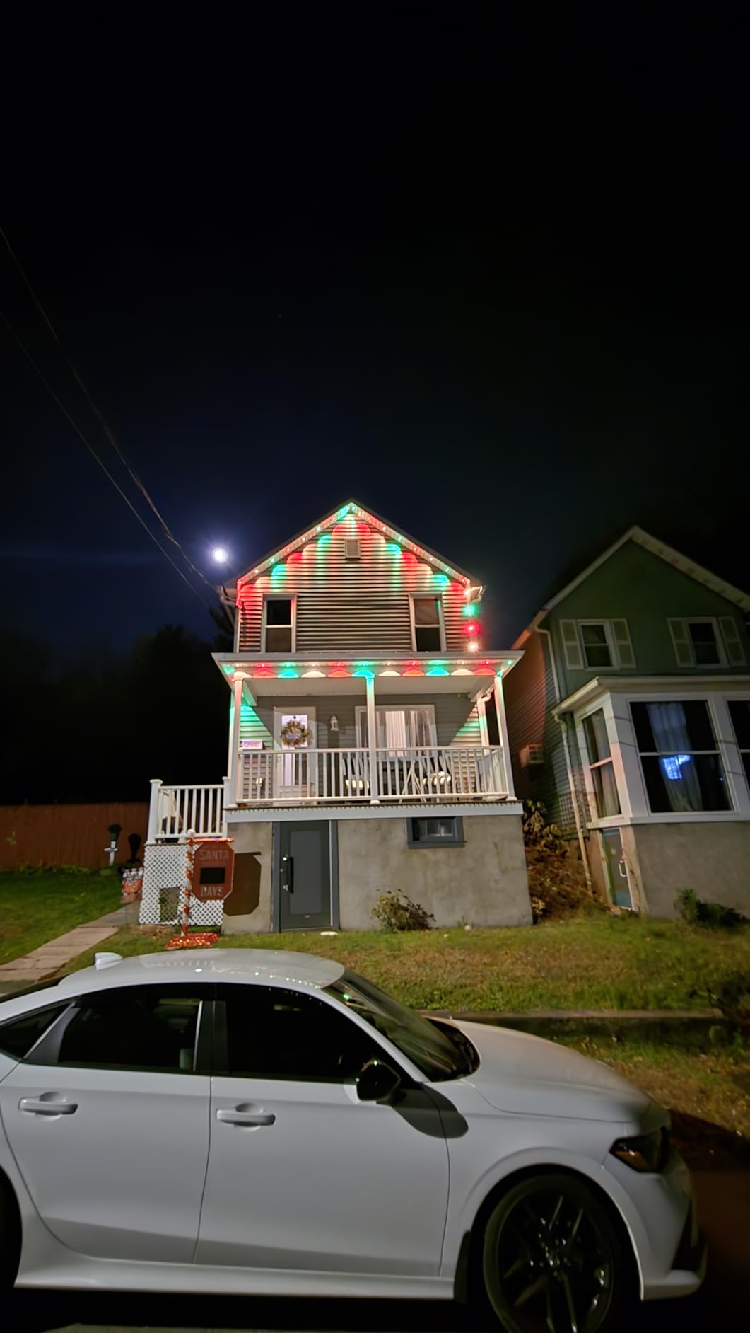 ASAHOM AI Permanent Outdoor Lights S107B, 100FT with 72 RGBCW LEDs, White | 30,000 Dynamic Effects, Dual Output, Extend to 800FT, IP67 Waterproof, Cuttable, for Outdoor Holiday Decor and Daily Lighting customer photo 2