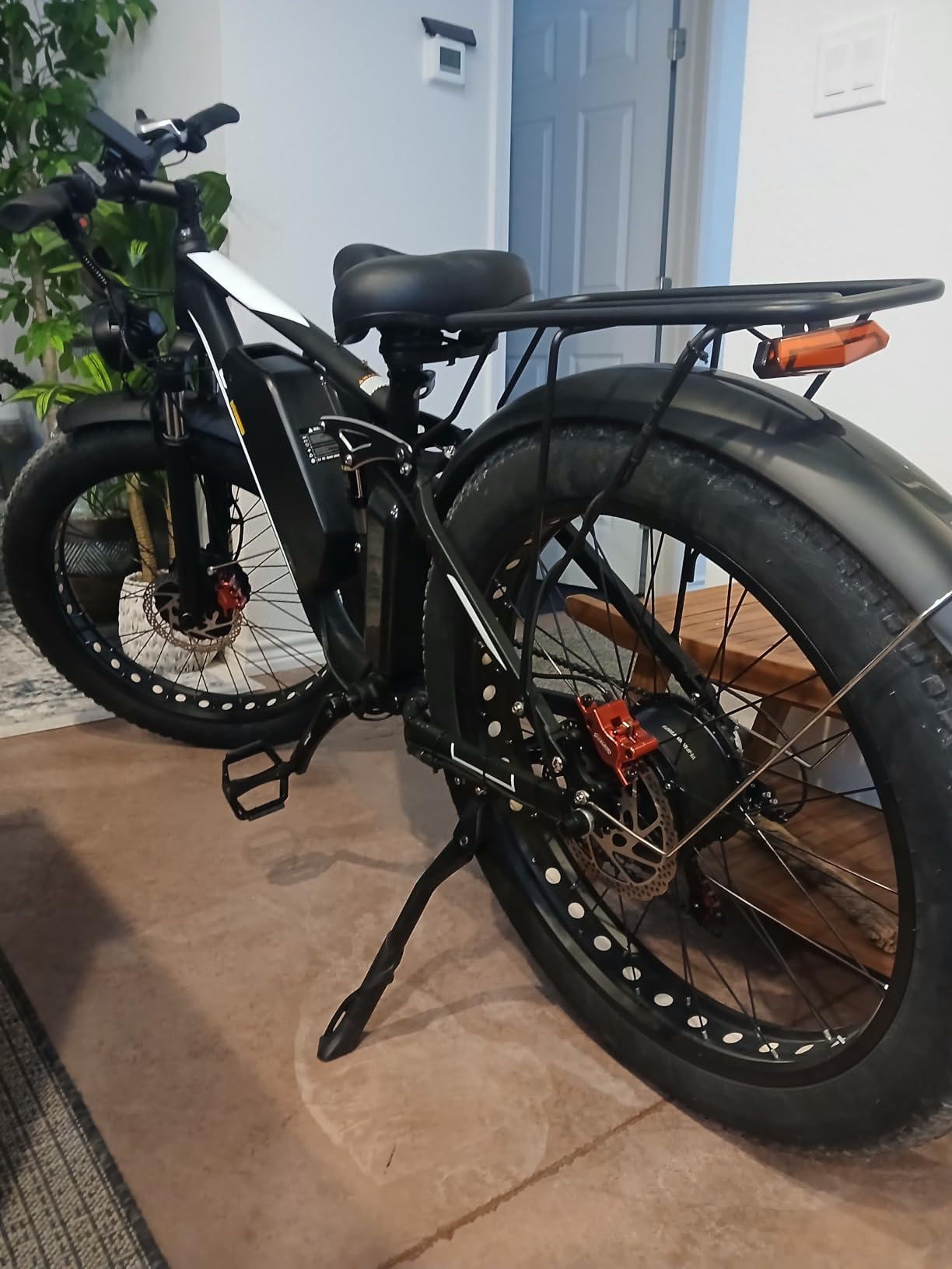 9000W Peak Electric Bike for Adults, 52V 32AH Dual Motor E-Bike, Up to 110 Mile & 50MPH All-Terrain Fat Tires Full Suspension 24/26