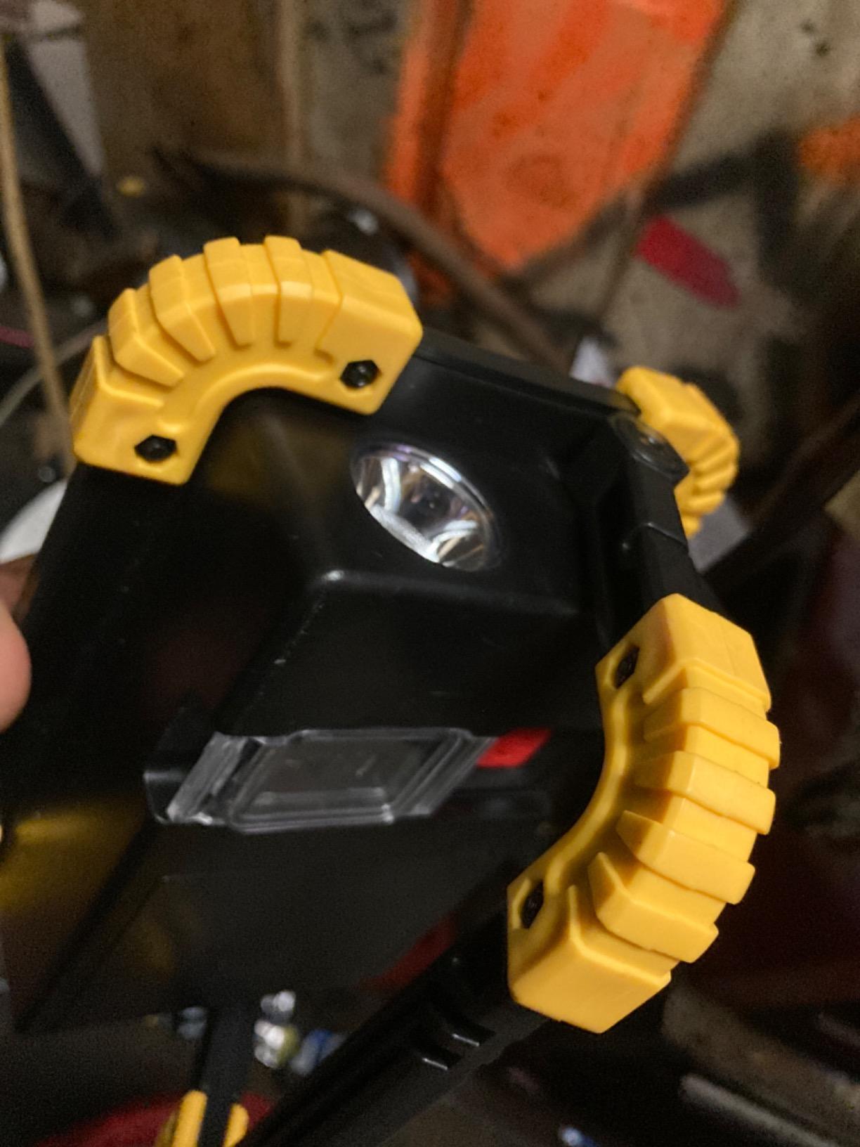 2Pcs Cordless Flood Light for Milwaukee Light m18 Work Light, FOSFIS 48W 4800LM LED Work Light for Milwaukee m18 Flashlight Battery with USB and Type-C Charger Port customer photo 1
