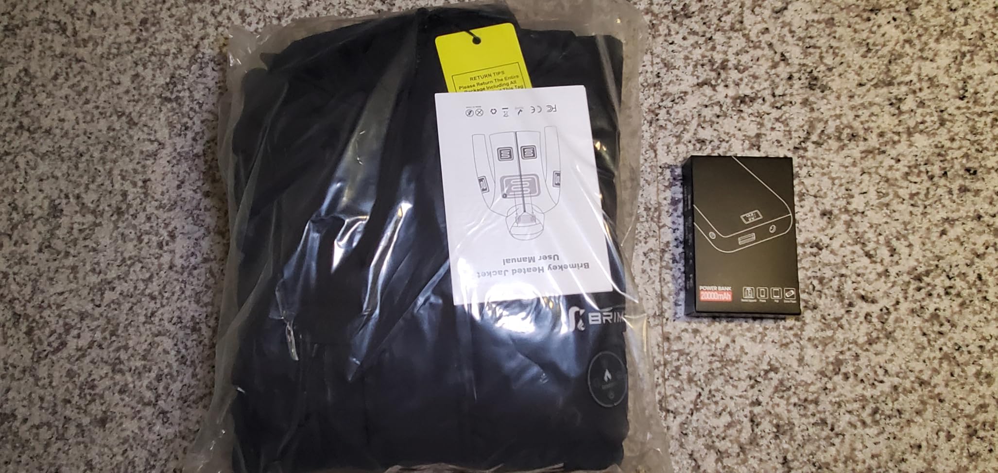 Heated Jacket for Men with 20000 mAh Battery Pack Fleece Lining Waterproof, 6 Heating Zones Electric Hoodie Jacket customer photo 1