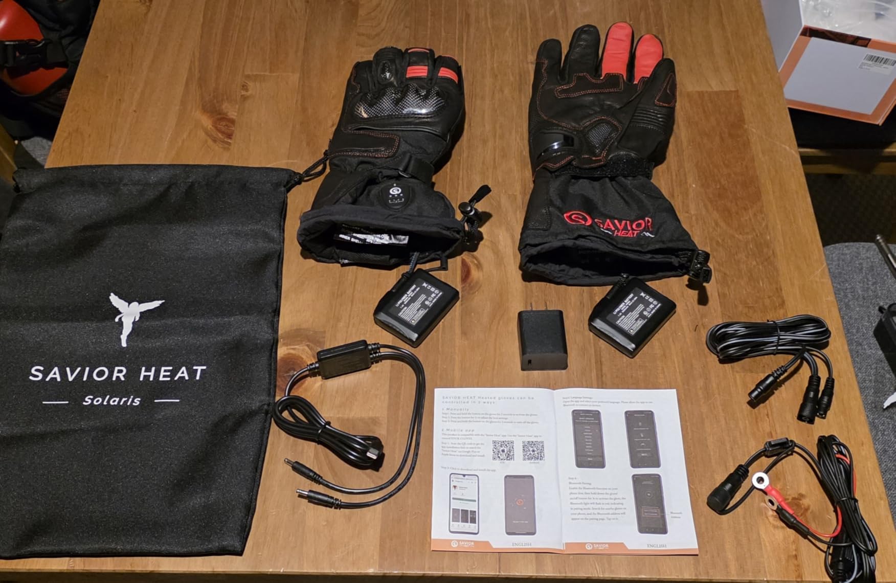 SAVIOR HEAT Heated Motorcycle Gloves for Men & Women, 3000mAh Battery for 11H Heat, Waterproof Windproof Touchscreen Winter Gloves, with Knuckle Guard & Anti-Slip Grip for Riding, Snowmobile customer photo 1