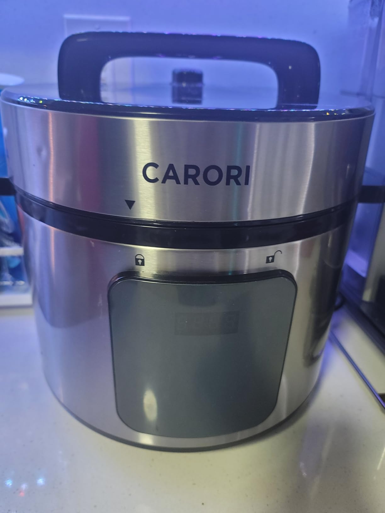 CARORI 9-in-1 Electric Pressure Cooker, 1200W Instant Multi-Cooker with IMD Touchscreen, Olla de Presion, Non-Stick Pot, Rice Cook, Slow Cook, Steamer, Saut, Warmer, Safe Venting, Silver 8 Qt customer photo 1