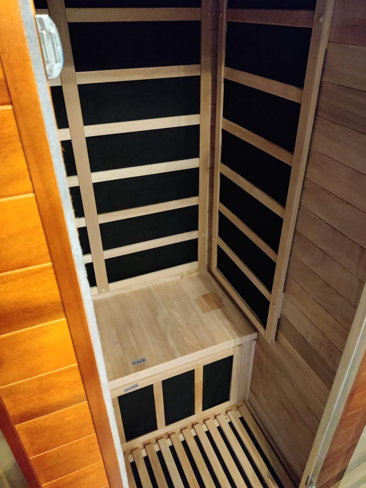X-Vcak 1-2 Person Infrared Sauna, Dry Heat Sauna with Red Light Therapy, Bluetooth, Radio, 7-Color Therapy Light for Home, Indoor, Gym, Wellness Center, 40