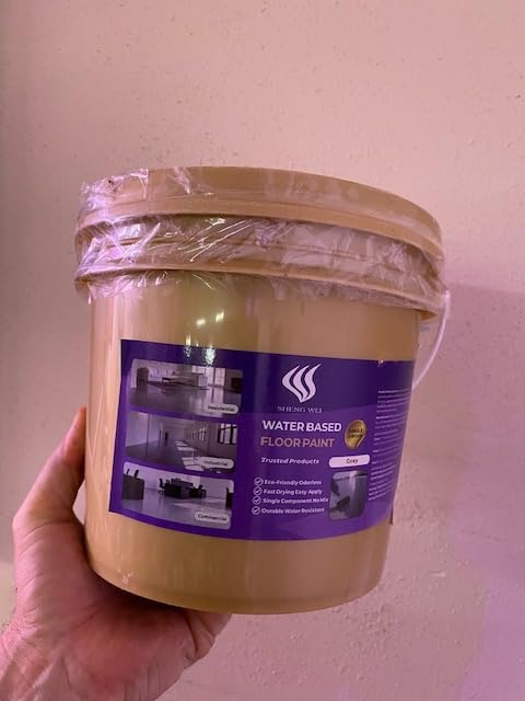 Floor Paint, 3 Gallon Grey Epoxy Floor Coating Kit, 2-Part High Gloss Concrete Paint, Heavy Duty Industrial Grade Garage Floor Sealer, Covers up to 360 Sq.Ft, Low VOC Concrete Floor Paint customer photo 2