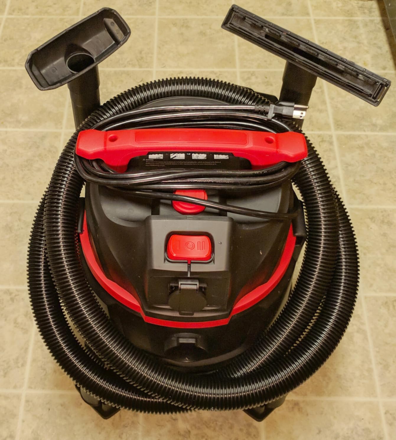 ECOMAX Dust Extractor, Shop Vac, 8 Gal 6.5 HP HEPA Vacuum for Power Tool | Semi-Auto Filter Clean, Dust-Full Indicator, Anti-Static Hose, Poly Tank, for Woodworking, Workshop and Garage customer photo 2