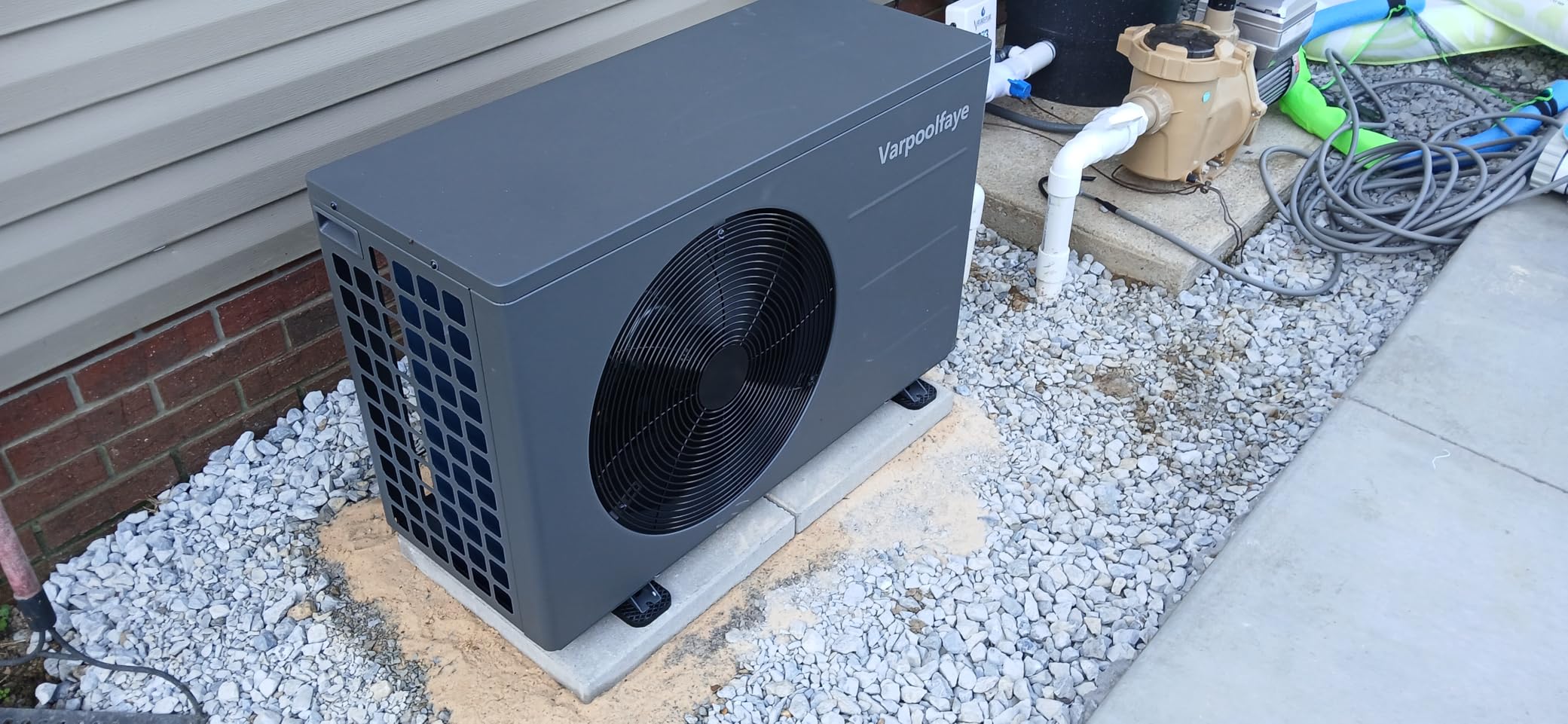 120,000 BTU Inverter Pool Heat Pump for Inground Pools 220V | 33000 Gallon Electric Pool Heater with High COP 12.3 customer photo 1