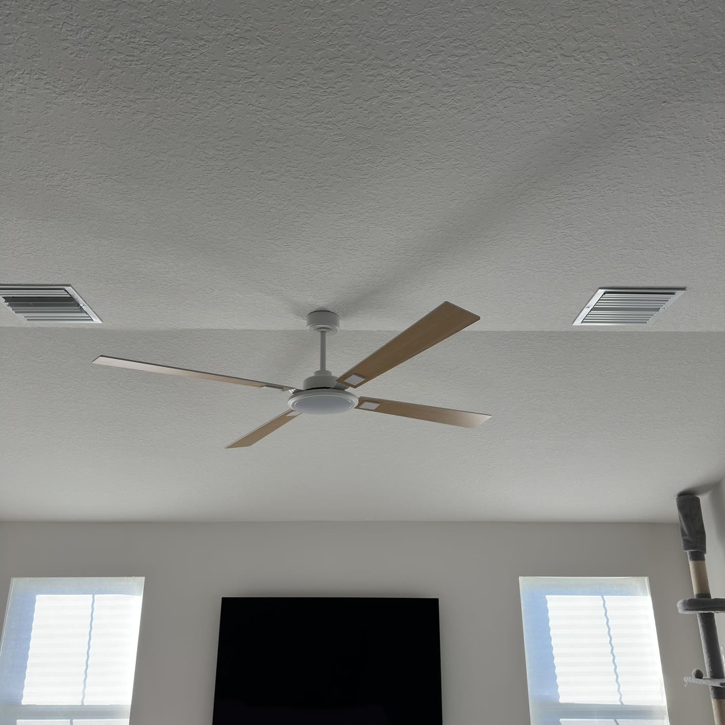 TCL Ceiling Fans with Lights and Remote: 72 Inch 8 Blades Black DC Fan | Quiet Reversible DC Motor, Dimmable Super Bright LED, Noiseless Large Modern Fan for Room, Commercial and Industrial Use customer photo 2