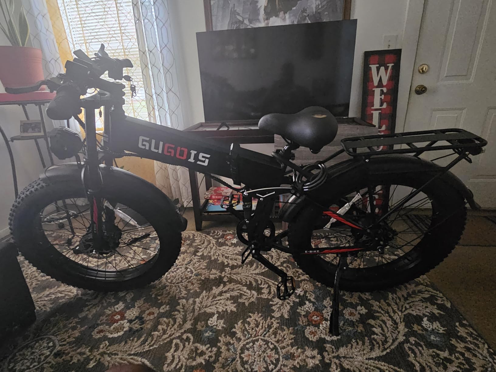 Rakowe Folding Electric Bike for Adults, 3000W Peak Dual Motor Ebike, 26