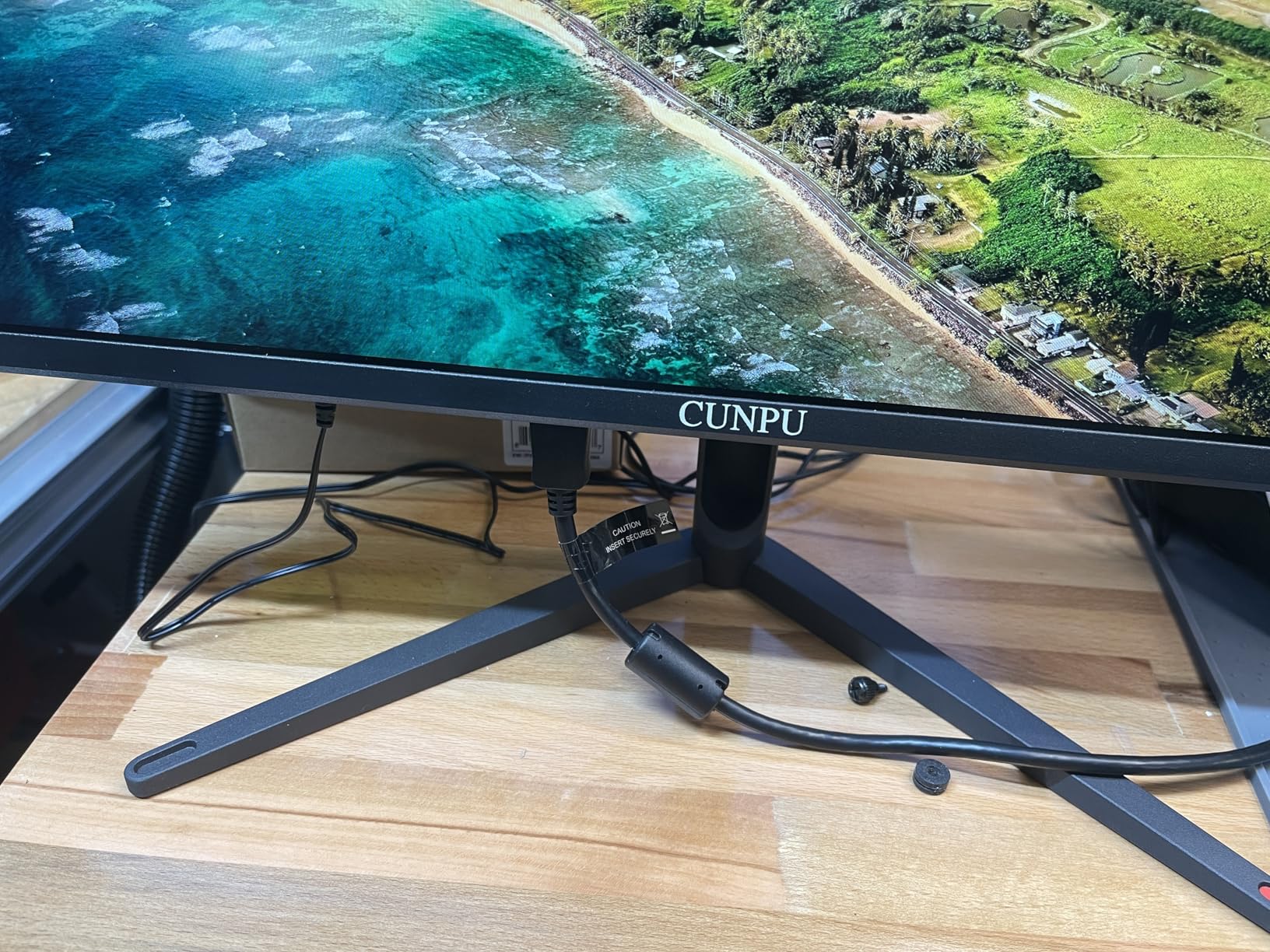 CUNPU 34 Inch Ultrawide Productivity Curved Monitor, 65W USB-C & KVM, 3440x1440 WQHD 165Hz 21:9 R1000 Display, 100% sRGB, Height Adjustable, PIP/PBP customer photo 2