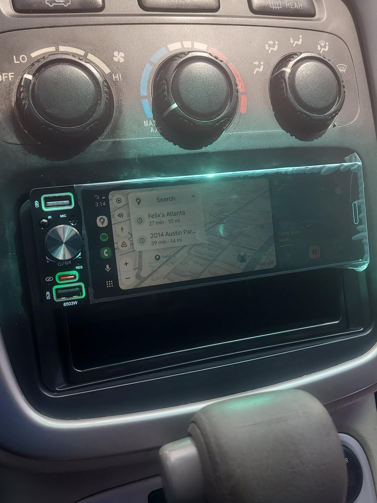 Single Din Radio Car Stereo with Apple CarPlay & Android Auto | 6.5